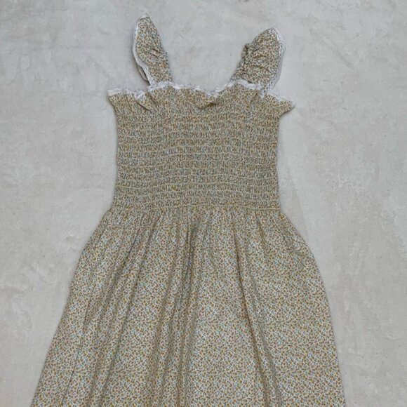 Vintage 70s Style Prairie Cottage Floral Long Dress - Picture 2 of 3